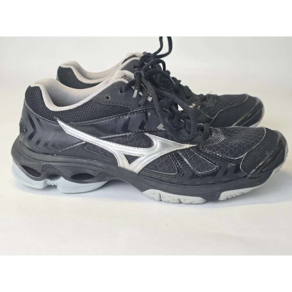 Mizuno Wave Bolt 7 Women's Sneakers Size 8 Black Gray‎ Running Shoes V1GC186003